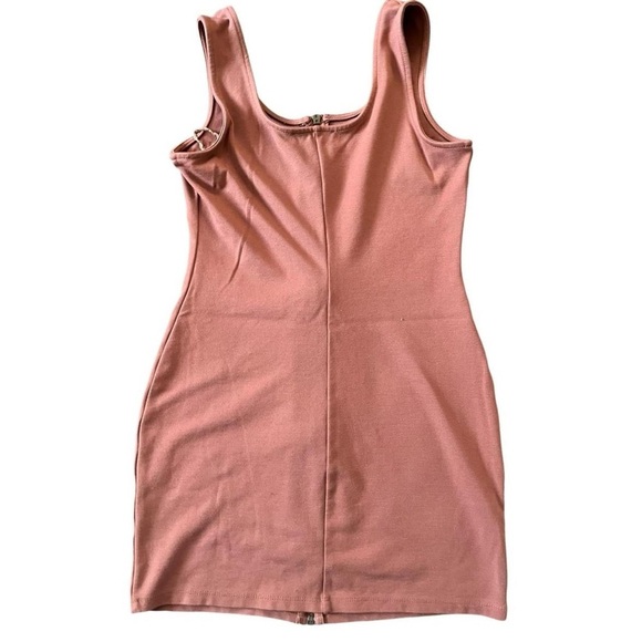 Pink mini dress with gold studs #glammini #studded #lush #blush #partydress - Picture 2 of 4